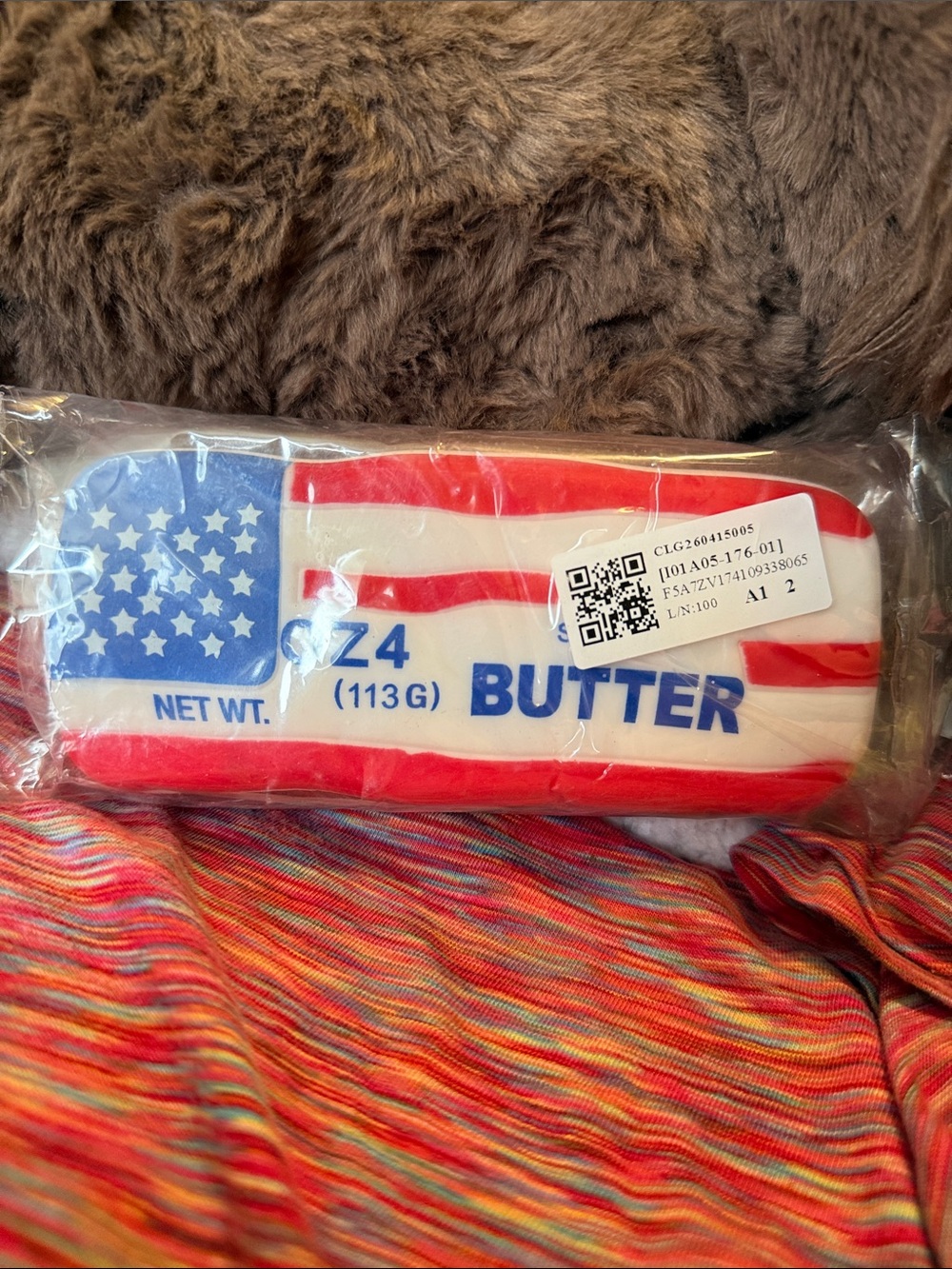 American Flag Butter Stick Slow Rise Squishy